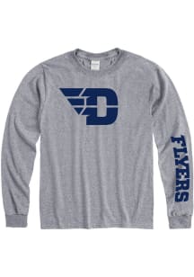 Dayton Flyers Grey Logo Long Sleeve T Shirt