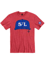 Rally St Louis Stars Red Cap Short Sleeve Fashion T Shirt