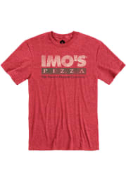 Imo's Pizza Heather Red Logo Short Sleeve T-Shirt