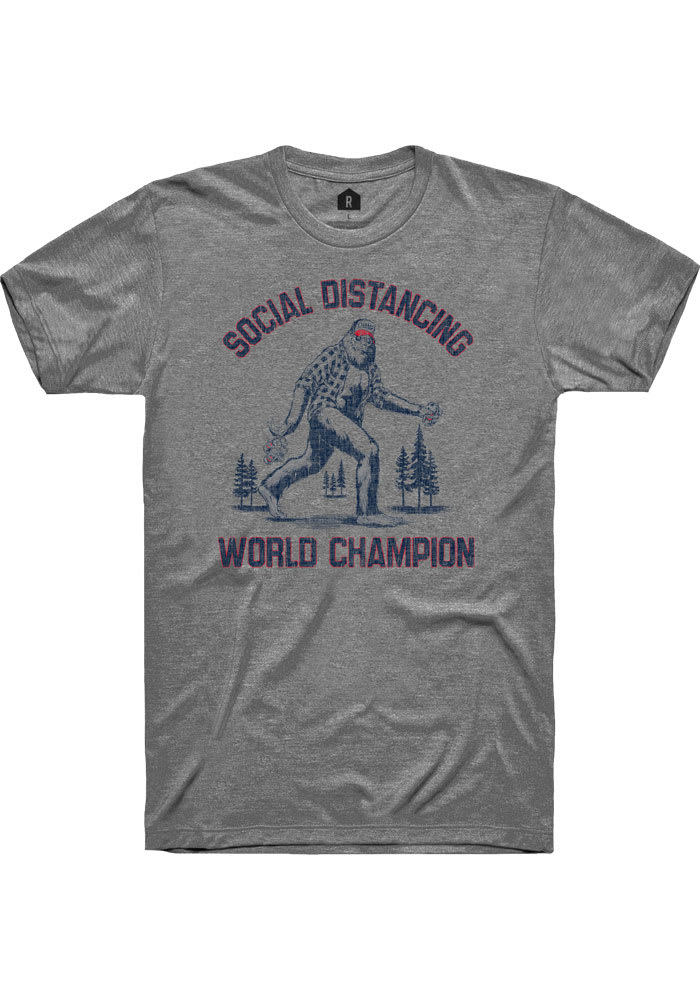 Rally Graphite Social Distancing World Champions Short Sleeve T Shirt