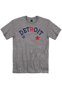 Rally Detroit Stars Graphite Arch Graphic Short Sleeve Fashion T Shirt