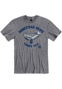 Rally Homestead Grays Graphite Forbes Field Short Sleeve Fashion T Shirt