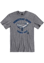 Rally Homestead Grays Grey Forbes Field Short Sleeve Fashion T Shirt