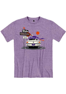 Vista Hamburgers Purple Snow Heather Drive-In Short Sleeve T-Shirt