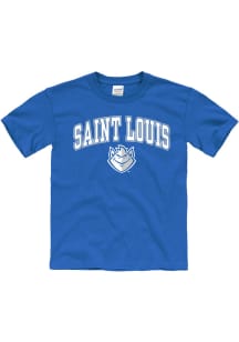 Saint Louis Billikens Youth Blue Arch Mascot Short Sleeve T-Shirt