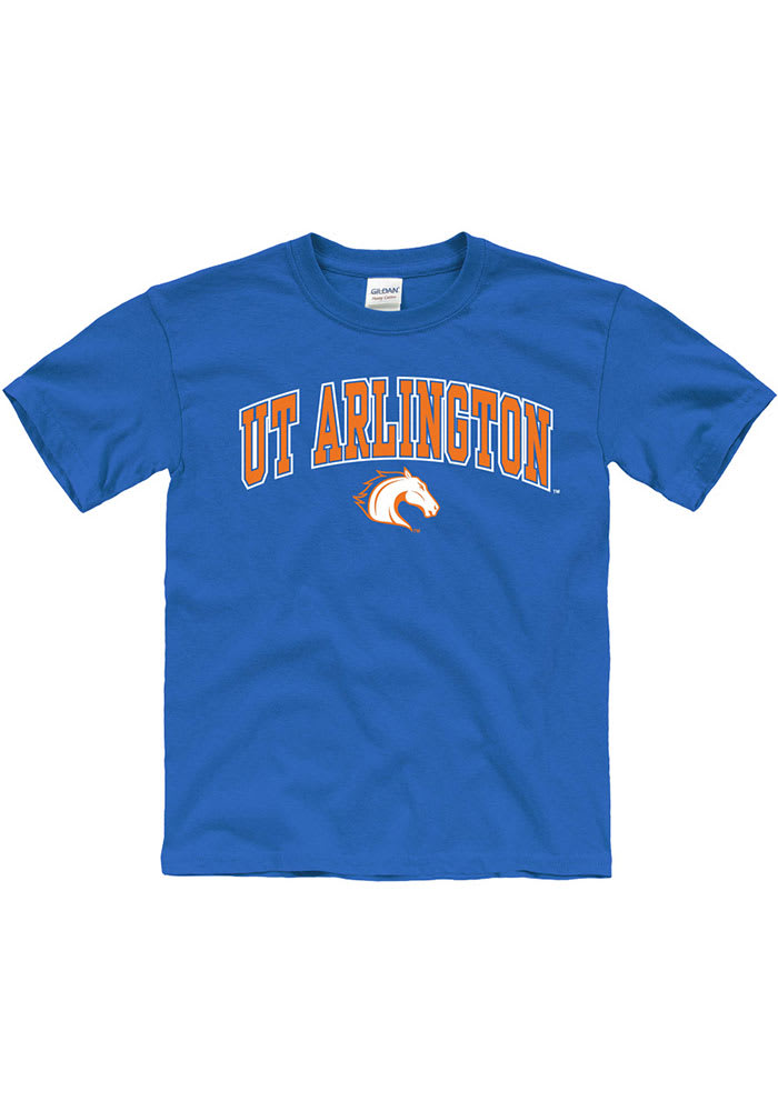 UTA Mavericks Youth Blue Arch Mascot Short Sleeve T-Shirt