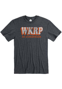 Cincinnati Heather Dark Grey WKRP Short Sleeve T-Shirt