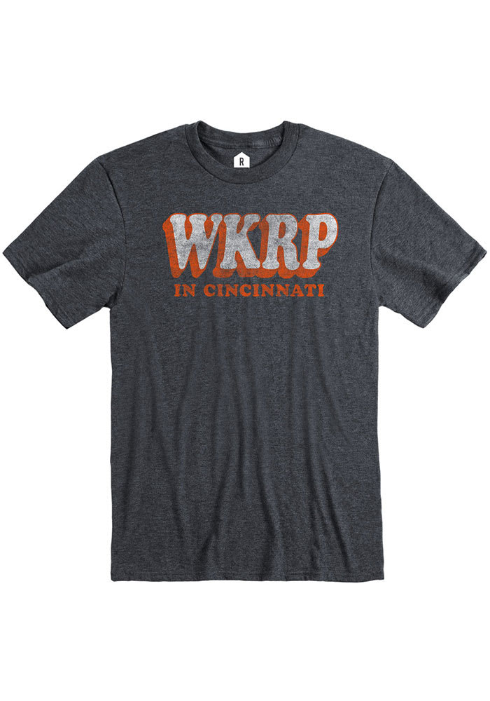 Cincinnati Heather Dark Grey WKRP Short Sleeve T-Shirt