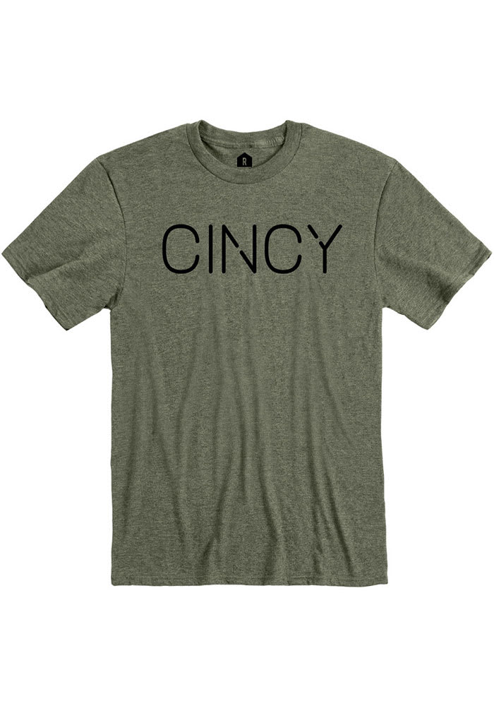 Cincinnati Heather City Green Disconnected Short Sleeve T-Shirt