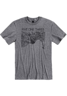 Cincinnati Graphite Map Short Sleeve T-Shirt