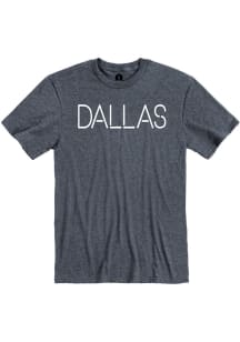 Dallas Heather Navy Disconnected Short Sleeve T-Shirt