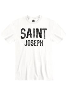 St. Joe White Wordmark Short Sleeve T-Shirt