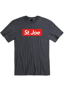St. Joe Heather Dark Grey Boxy Short Sleeve T-Shirt