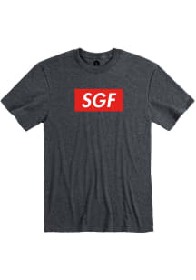 Springfield Heather Dark Grey SGF Boxy Short Sleeve T-Shirt