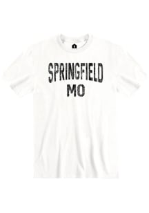 Springfield White Wordmark Short Sleeve T-Shirt