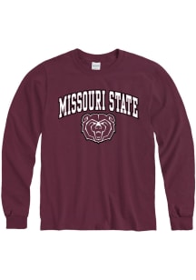 Missouri State Bears Maroon Arch Mascot Long Sleeve T Shirt