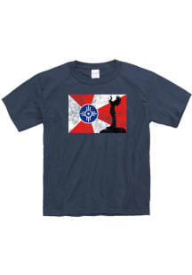 Wichita Youth Navy Flag Keeper Short Sleeve T-Shirt