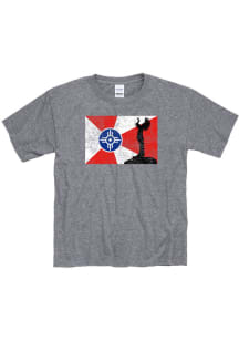 Wichita Youth Graphite Flag Keeper Short Sleeve T-Shirt