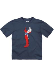 Wichita Toddler Navy Flag Keeper Short Sleeve T-Shirt