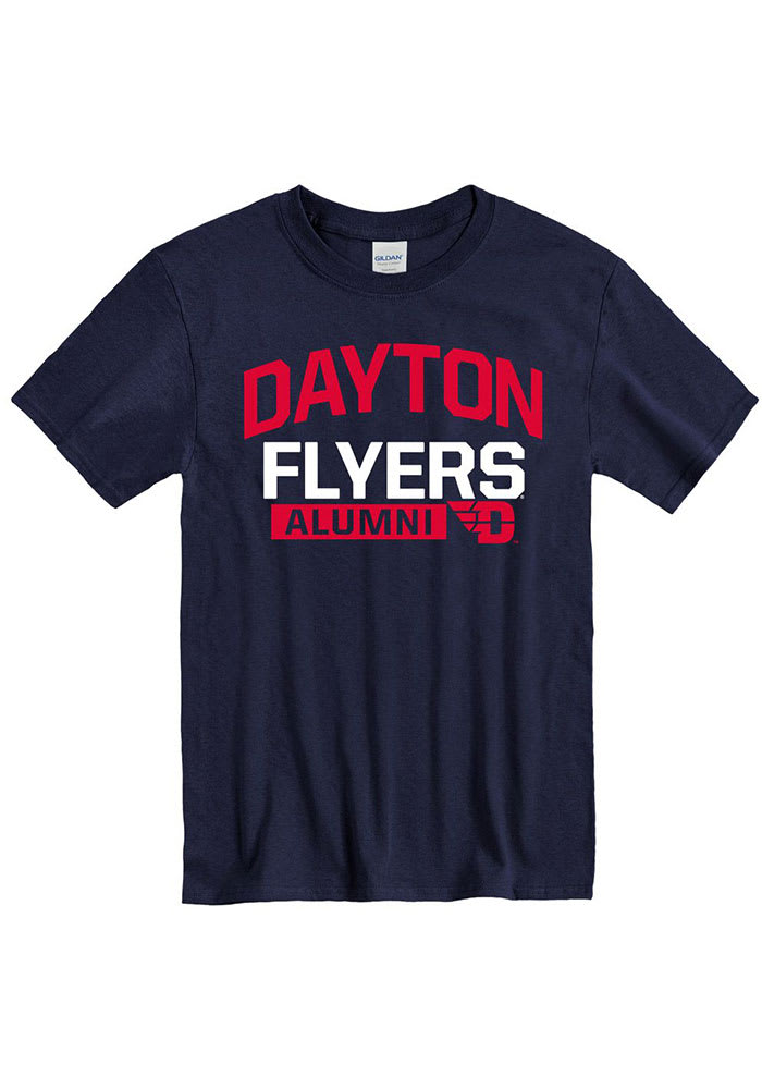 Dayton Flyers Navy Blue Alumni Short Sleeve T Shirt
