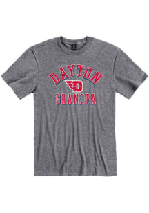 Dayton Flyers Graphite Shadow Arc Grandpa Short Sleeve T Shirt