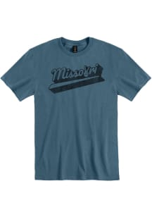 Missouri Slate Blue Peace Sign Short Sleeve T-Shirt