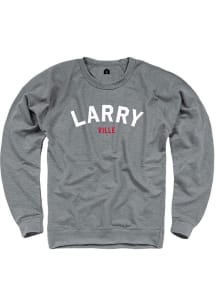 Lawrence Mens Graphite Larry Ville Long Sleeve Crew Sweatshirt