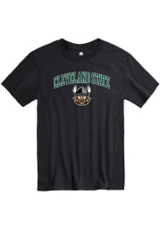 Rally Cleveland State Vikings Black Arch Mascot Short Sleeve T Shirt