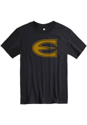 Rally Emporia State Hornets Black Team Logo Short Sleeve T Shirt