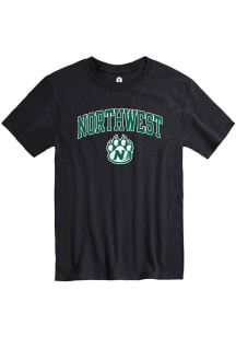 Rally Northwest Missouri State Bearcats Black Arch Mascot Short Sleeve T Shirt