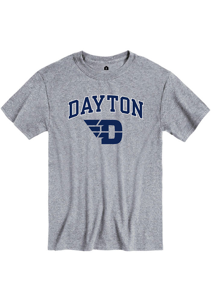 Rally Dayton Flyers Grey Arch Mascot Short Sleeve T Shirt