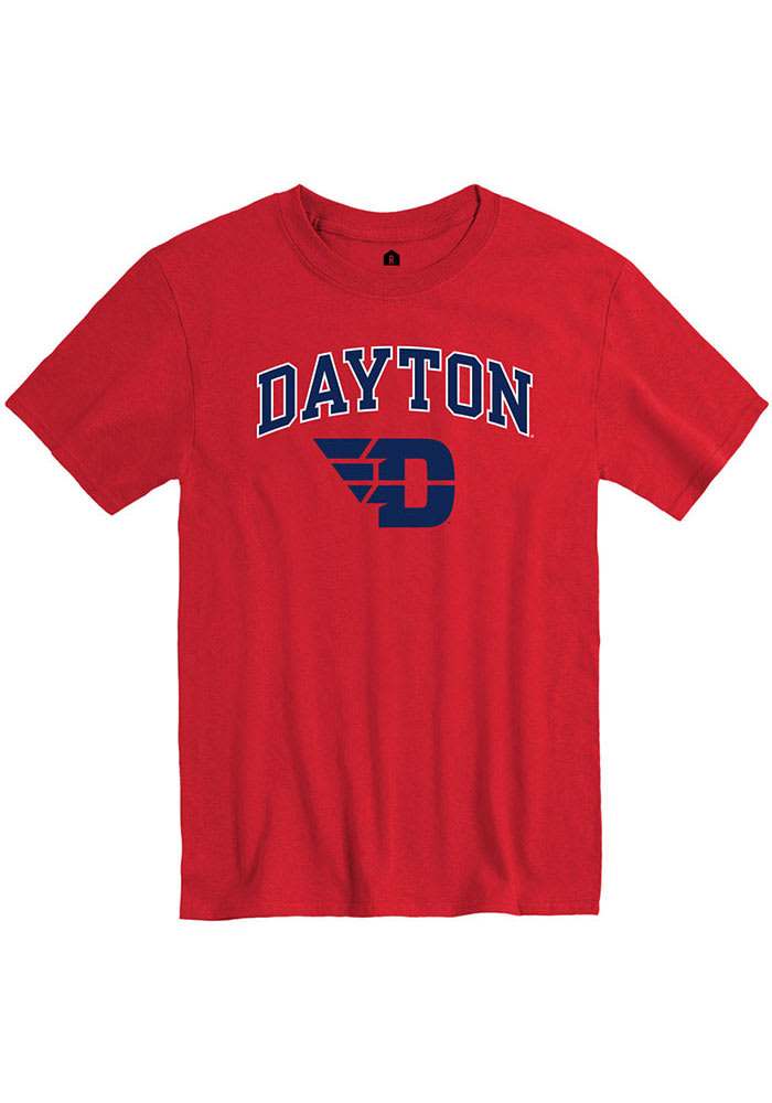 Rally Dayton Flyers Red Arch Mascot Short Sleeve T Shirt