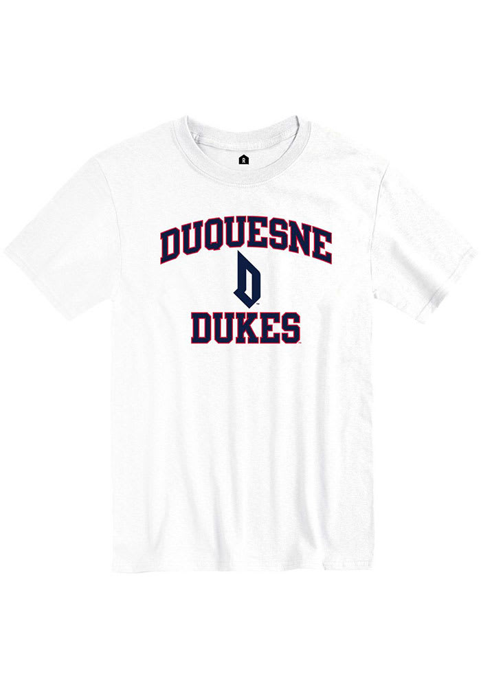 Rally Duquesne Dukes White Number One Short Sleeve T Shirt