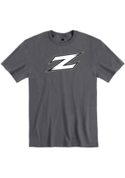 Rally Akron Zips Charcoal Team Logo Short Sleeve T Shirt