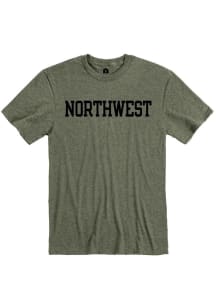 Rally Northwest Missouri State Bearcats Olive Ringspun Block Name Short Sleeve T Shirt