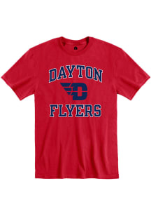 Rally Dayton Flyers Red Ringspun Number One Short Sleeve T Shirt