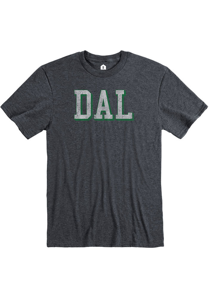 Dallas Heather Dark Grey DAL Block Short Sleeve T-Shirt