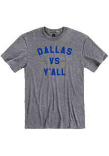 Dallas Heather Graphite vs Y'all Short Sleeve T-Shirt