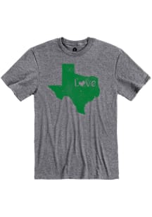 Texas Heather Graphite State Love Short Sleeve T-Shirt
