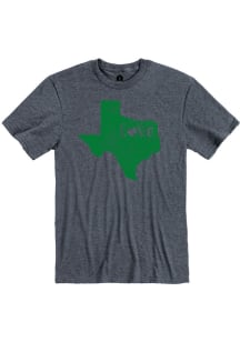 Texas Heather Navy State Love Short Sleeve T-Shirt