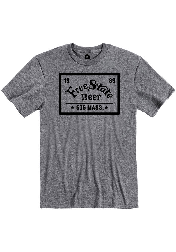 Free State Brewing Co. Graphite Logo and Quote Short Sleeve T-Shirt