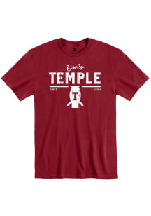 Rally Temple Owls Cardinal Vault Owl Short Sleeve Fashion T Shirt