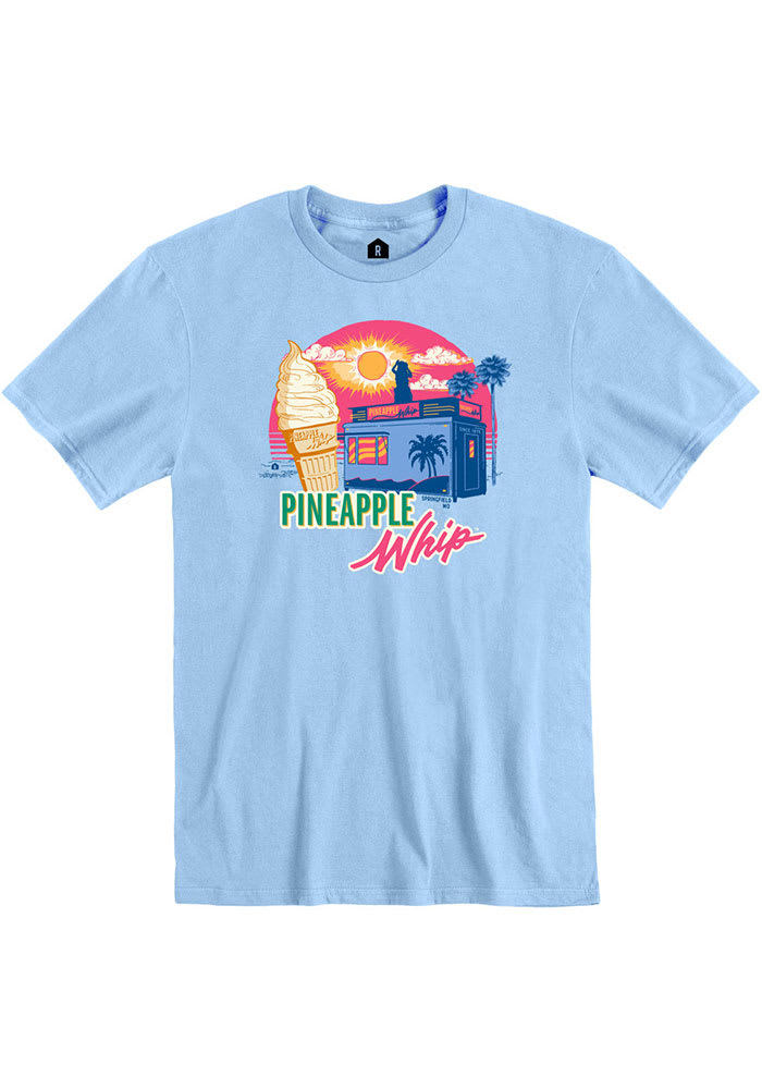 Pineapple Whip Light Blue Truck Silhouette Short Sleeve T-Shirt