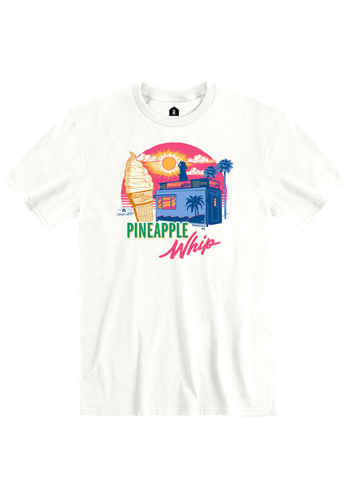 Pineapple Whip Truck Silhouette Short Sleeve T-Shirt - White