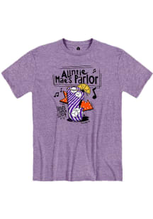 Auntie Mae's Parlor Purple Snow Heather Cocktail Short Sleeve T-Shirt