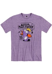 Auntie Mae's Parlor Purple Snow Heather Cocktail Short Sleeve T-Shirt