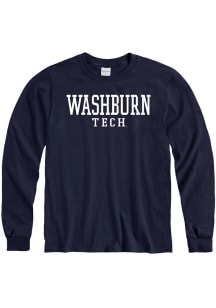 Washburn Ichabods Navy Blue Tech Long Sleeve T Shirt