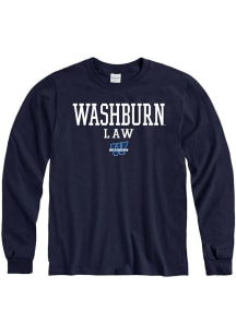 Washburn Ichabods Navy Blue Law Long Sleeve T Shirt
