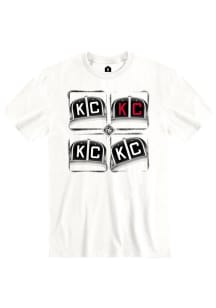 Rally Kansas City Monarchs White Warhol BW Short Sleeve Fashion T Shirt