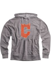 Cleveland Mens Grey C State Long Sleeve Hoodie